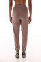 Beige High Waist Pocketed Cotton Jogger - 3