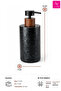 Eliza Liquid Soap Dispenser - Black - 2