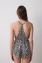 Leopard Satin Multi-Colored Teddy Jumpsuit - 5