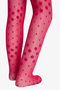 Tango Red Pretty Dotted Daisy Pantyhose - 5