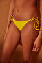 Basic Rope Tie Yellow Bikini Bottom