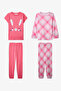 Girl's Pink Cute Rabbit 2-Piece Pajama Set - 6