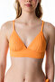 Orange Aisha Bralet Textured Bikini Top - 4