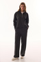 Anthracite Half-Zip Striped Polo Collar Sweatshirt - 4