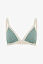 Light Green Ivy Triangle Bikini Top - 5