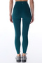 Turquoise V-Shape Pocket Detailed Leggings - 3