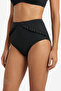 Black New High Ruffle Bikini Bottom - 3