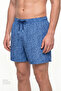 Men's Blue Navy Coral Shorts - 3