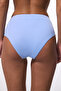 Light Blue High Shirred High Waist Bikini Bottom - 2
