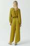 Women's Slim Satin Look Jumpsuit - 6