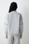 Gray Melange Half Zipper Harry Potter Printed Sweatshirt - 6