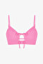 Pink Front Opening Bikini Top - 6