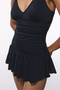 Black Skirted Removable Covered Swimsuit - 3