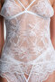 Off-White Scarlett Floral Lace V-Neck Unlined Tank Top - 4