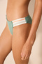 Piera Side Embroidered Green Bikini Bottom - 3