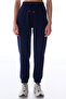 Navy Blue Modal Cuff Jogger Pants - 2