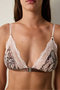 Lace Underwire Free Padding Triangle Bra - 4