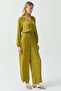 Women's Slim Satin Look Jumpsuit - 4