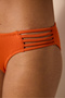 Brigett Chic Textured Orange Bikini Bottom - 3