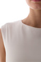 White Flatlock Stitched Active Top - 5