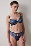 Broderie Wire Navy Blue Bra - 2