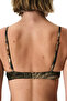 Cesira Intense Push up Zebra Patterned Glitter Bikini Top - 3