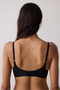 Traceless Black Zerogram Seamless Removable Covered Wire-Free Bra - 6