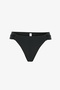 Black Hipkini Low Waist Bikini Bottom - 4