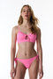 Pink Front Opening Bikini Top - 5