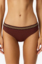Brown Gracie Mid-Waist Bikini Bottom