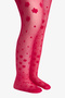 Tango Red Pretty Dotted Daisy Pantyhose - 3