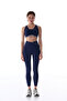 Navy Blue Contrast Zero Feel Sports Bra - 6