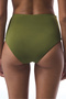 Wild Green Embroidered Bikini Bottom - 2