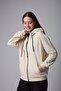 Defy's Women's Oversize Hooded Zipper Pocket Sweatshirt - 6