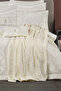Home Buket 11-Piece Embroidered Bedding Set, Velvet Bedspread and Dowery Set with Blanket - 3
