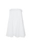 White Strapless Poplin Blouse
