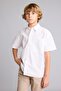 100% Cotton Oversize Wide Fit Polo Collar Parachute Short Sleeve Shirt for Boys E1588A825Hs - 4