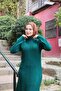 Knitwear Dress with Hair Braid Stripe - 4