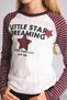 100% Cotton Crew Neck Printed Striped Raglan Long Sleeve T-Shirt Girls I2303A826Au - 4