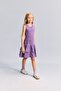 Checkered Sleeveless Ruffle Dress Girls I4389A826Au - 2