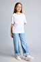 Crew Neck 2-Piece Short Sleeve White T-Shirt Girls I0282A826Sm - 4
