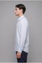 100% Linen Regular Fit Polo Collar Basic Long Sleeve Shirt C1825Ax26Sm - 3