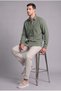 100% Linen Regular Fit Long Sleeve Single Pocket Shirt I7992Ax26Sm - 4