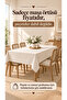 Royal Linen Textured Glitter Tablecloth Navy Blue - 8