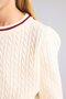 Hair Braided Stripe Detailed Crew Neck Sweater Girls H8403A826Au - 4