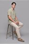 Modern Fit Resort Collar Cotton Short Sleeve Shirt I1855Ax26Hs - 4