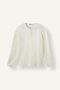 100% Cotton Boxy Fit Button Placket Crew Neck Waffle Long Sleeve Sweatshirt H4885Ax26Au - 5