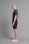 100% Cotton Relax Fit Elastic Waist Black Bermuda Shorts H7661Ax26Hs - 3