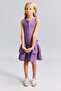 Checkered Sleeveless Ruffle Dress Girls I4389A826Au - 3