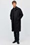 Men's Classic Long Coat with Side Pockets - 2